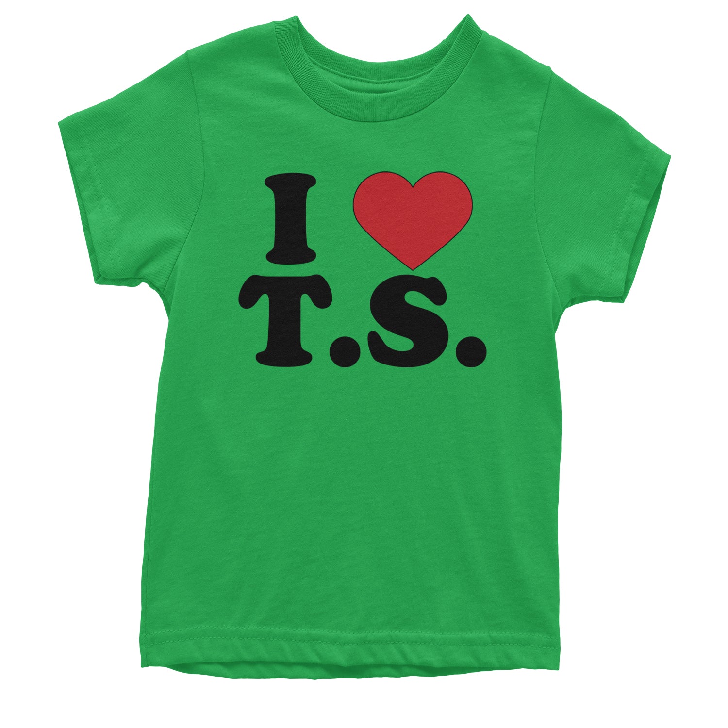 I Heart T.S. Concert Music Lover  Youth T-shirt Kelly Green