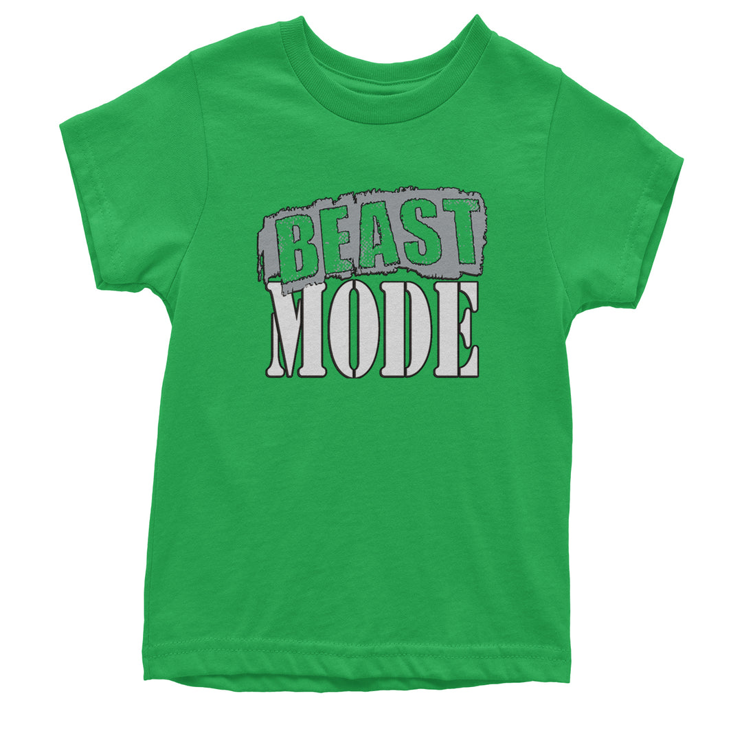 Beast Mode Training Gym Workout Youth T-shirt Kelly Green