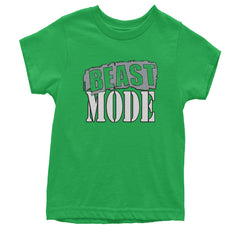 Beast Mode Training Gym Workout Youth T-shirt Kelly Green