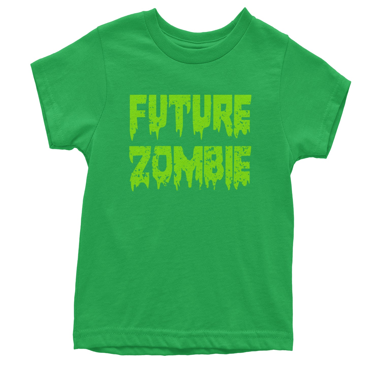 Future Zombie Horror Youth T-shirt Kelly Green