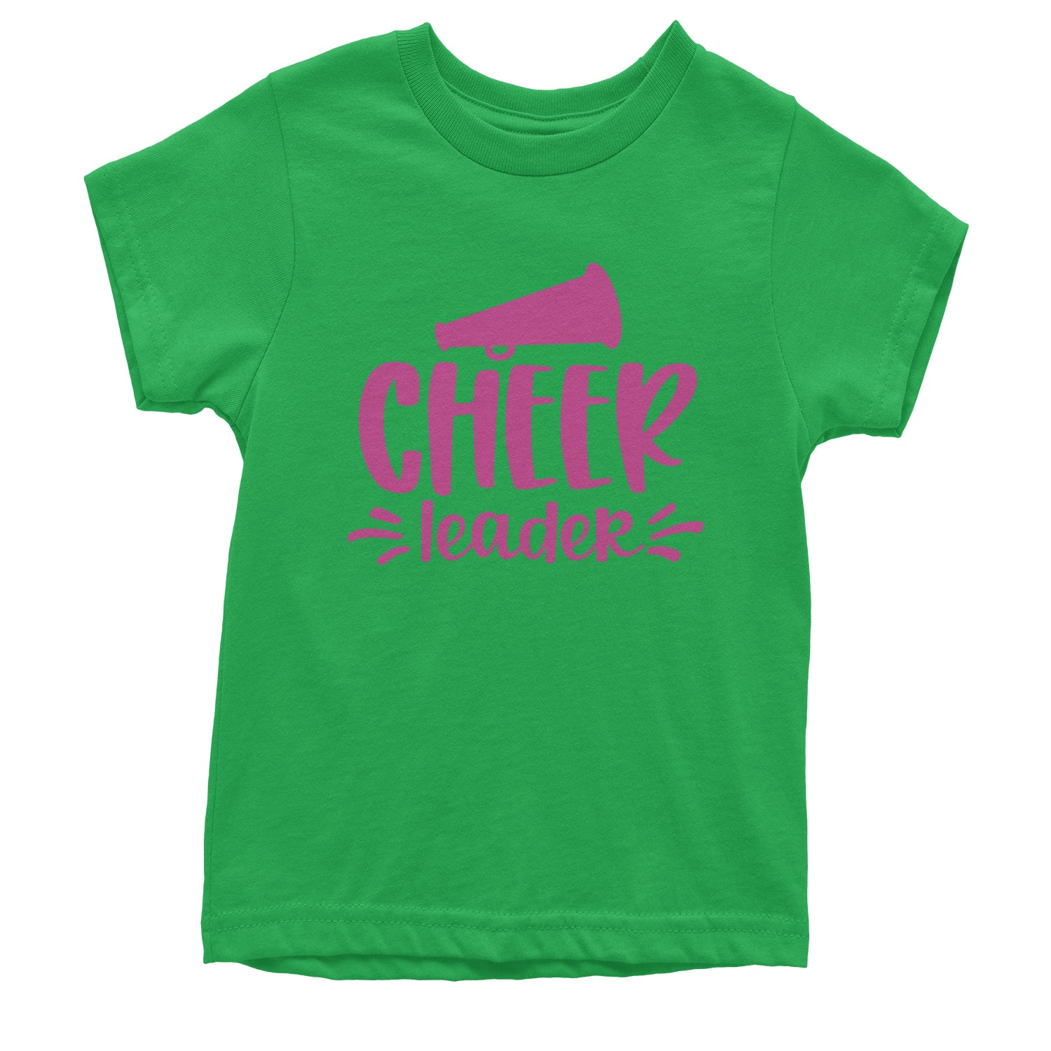 Cheerleader Bullhorn Youth T-shirt Kelly Green