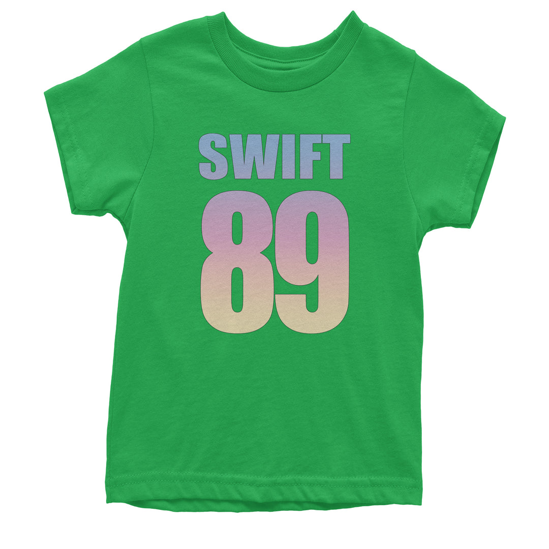 Lover Era Swift 89 Birth Year Music Fan TTPD Youth T-shirt Kelly Green