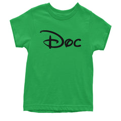Doc - 7 Dwarfs Costume Youth T-shirt Kelly Green