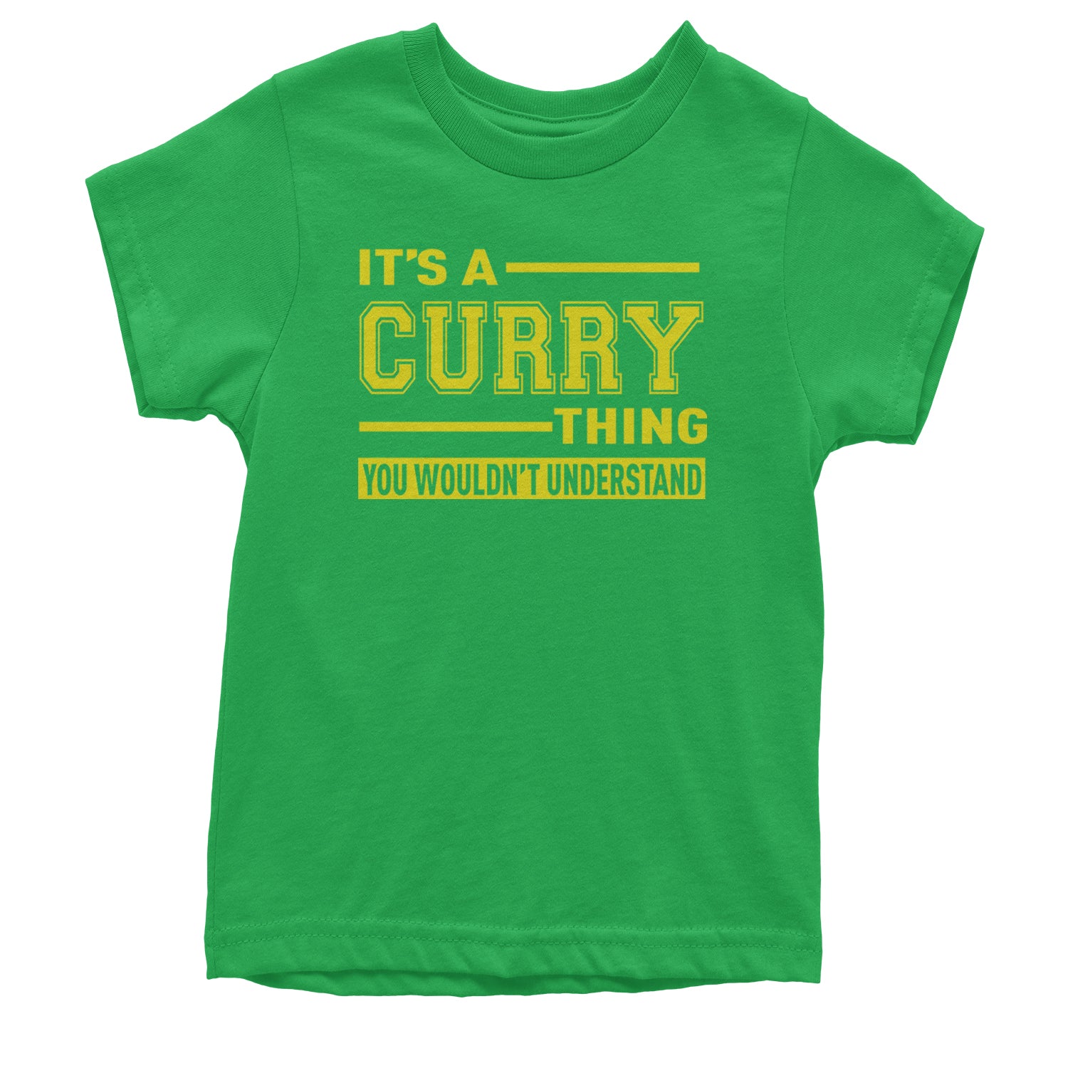 It's A Curry Thing, You Wouldn't Understand Basketball Youth T-shirt Kelly Green