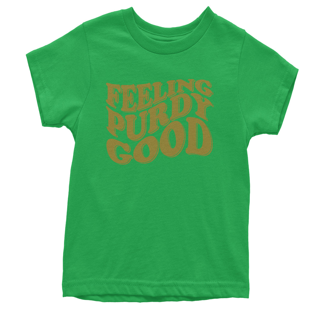 Feeling Purdy Good San Francisco Youth T-shirt Kelly Green