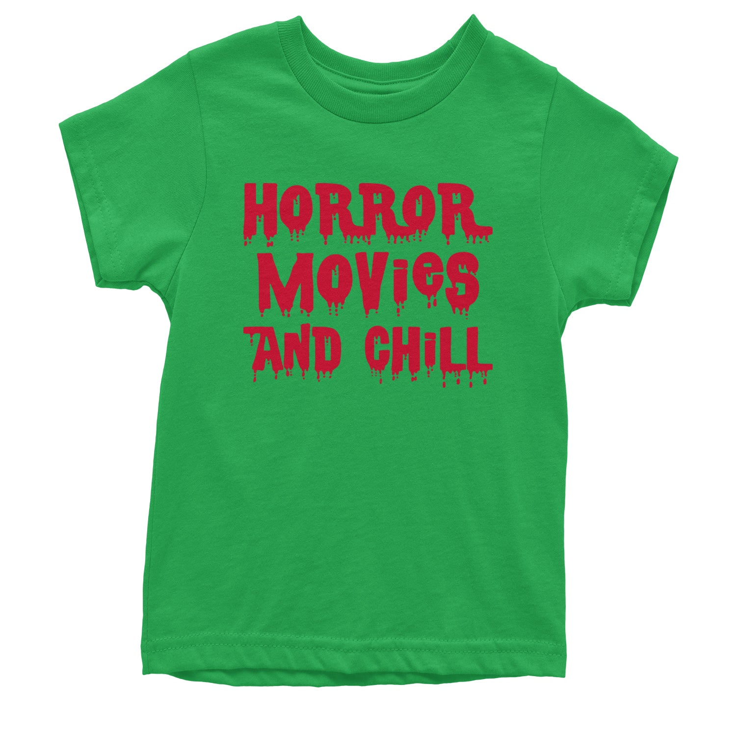 Horror Movies and Chill Youth T-shirt Kelly Green