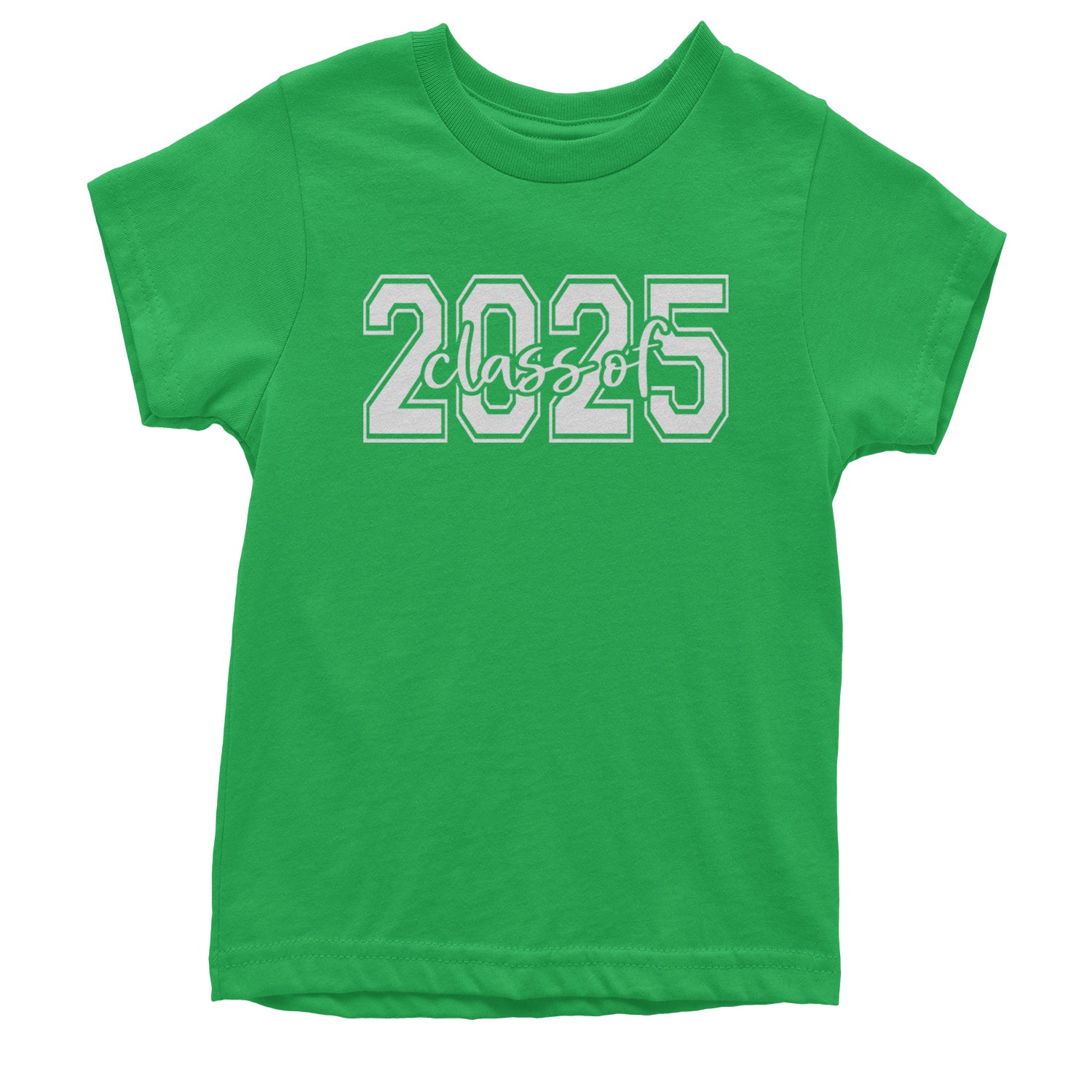 Class Of 2025 Graduation Youth T-shirt Kelly Green