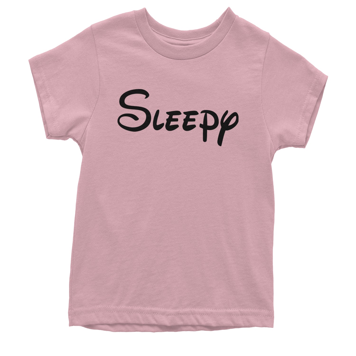 Sleepy - 7 Dwarfs Costume Youth T-shirt Light Pink