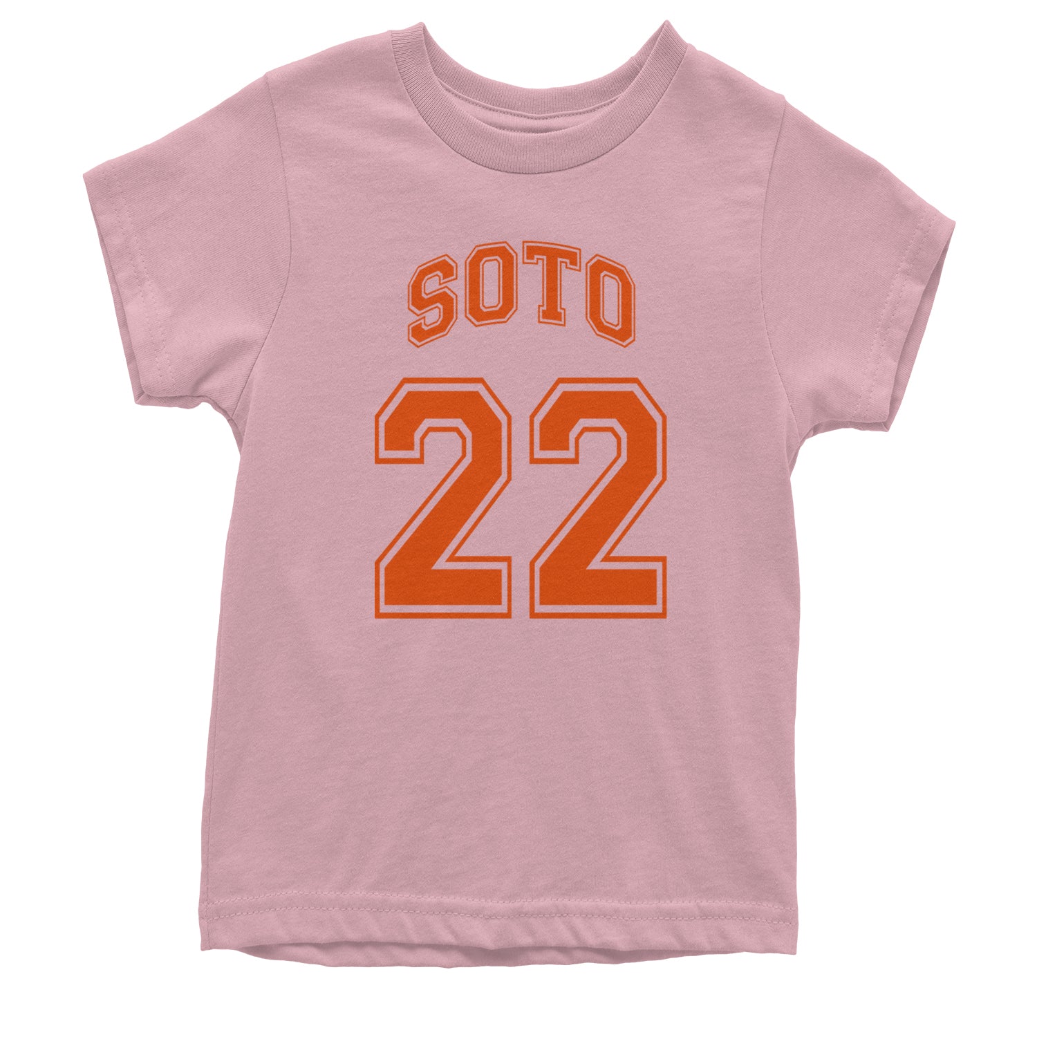 Soto Number 22 Youth T-shirt Light Pink