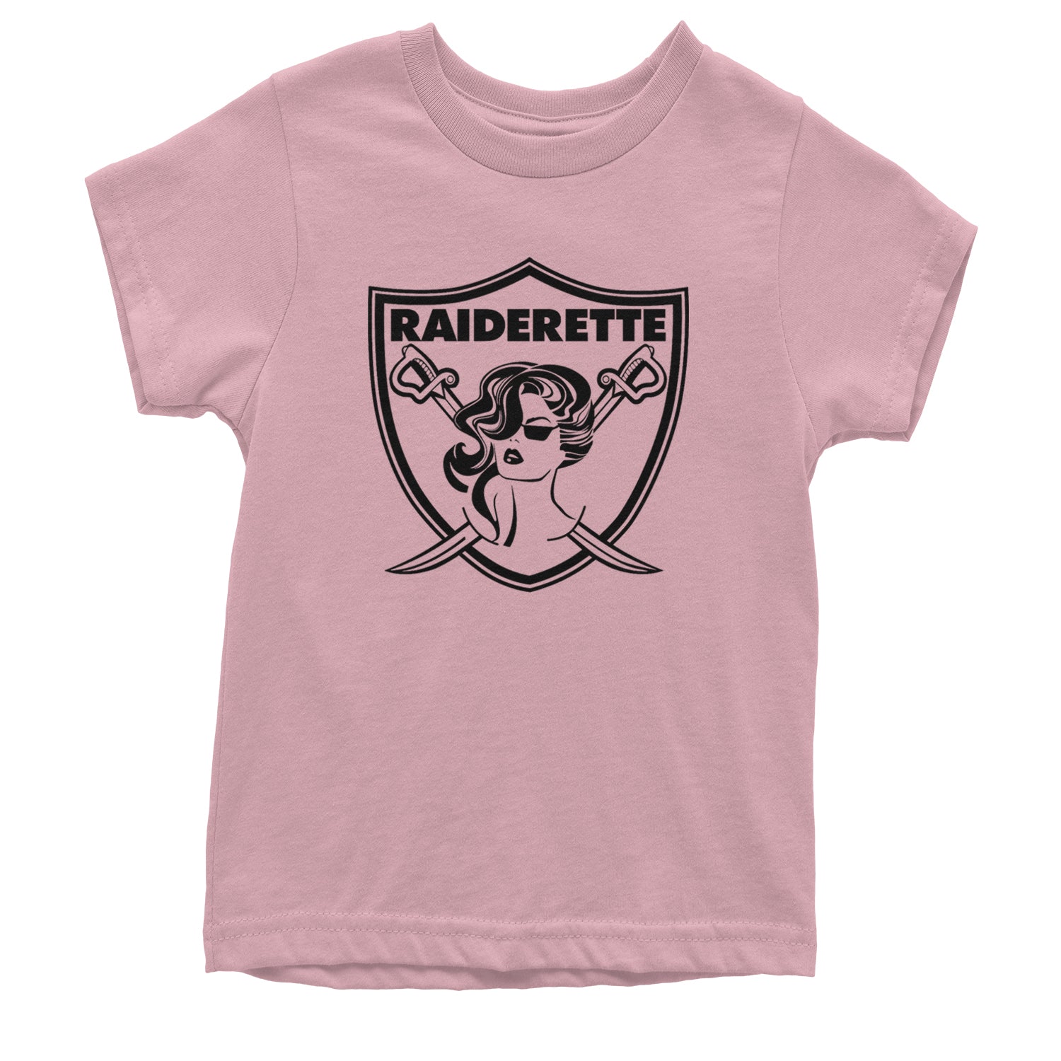 Raiderette Football Gameday Ready Youth T-shirt Light Pink