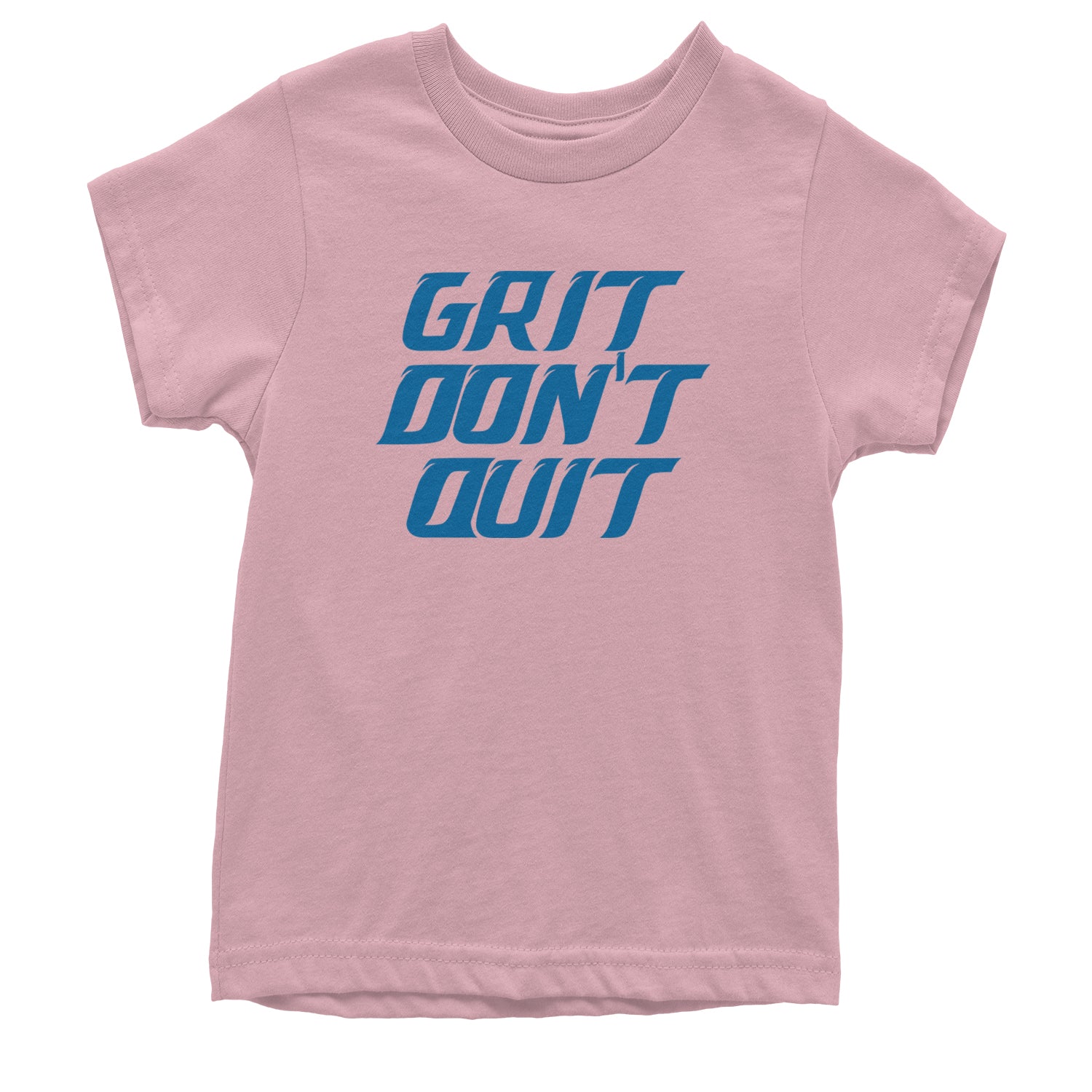 Grit Don't Quit Detroit Grit Youth T-shirt Light Pink