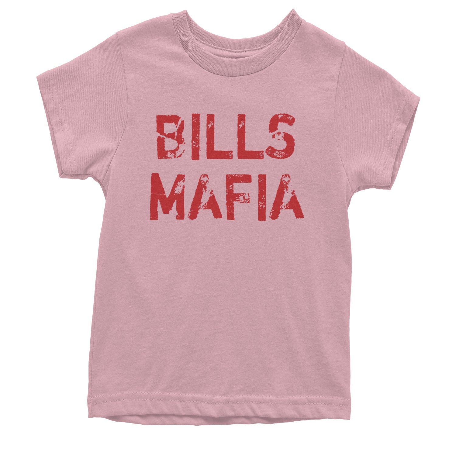 Distressed Bills Mafia Football Youth T-shirt Light Pink