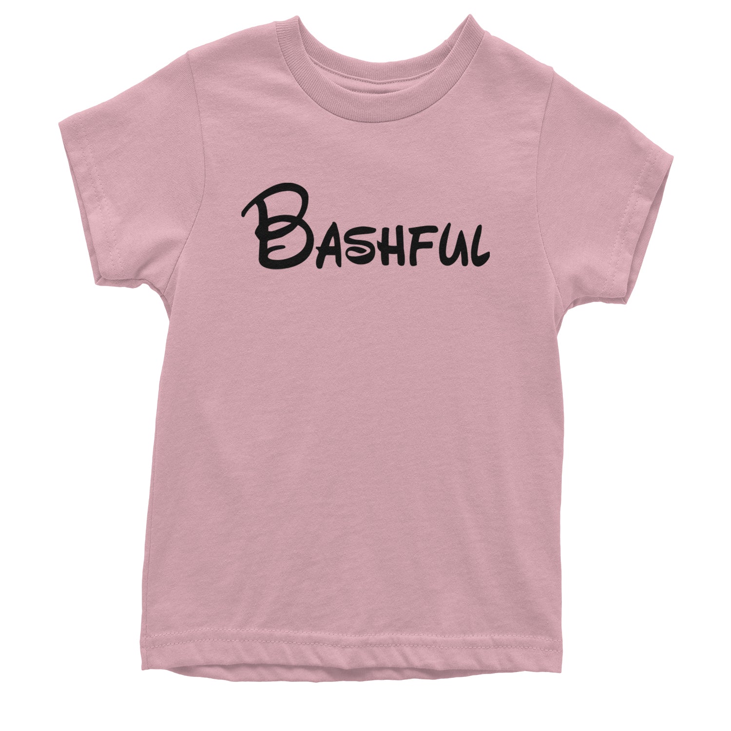 Bashful - 7 Dwarfs Costume Youth T-shirt Light Pink