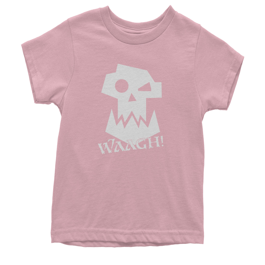 Ork Miniature Tabletop Wargaming Waagh Youth T-shirt Light Pink