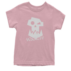 Ork Miniature Tabletop Wargaming Waagh Youth T-shirt Light Pink