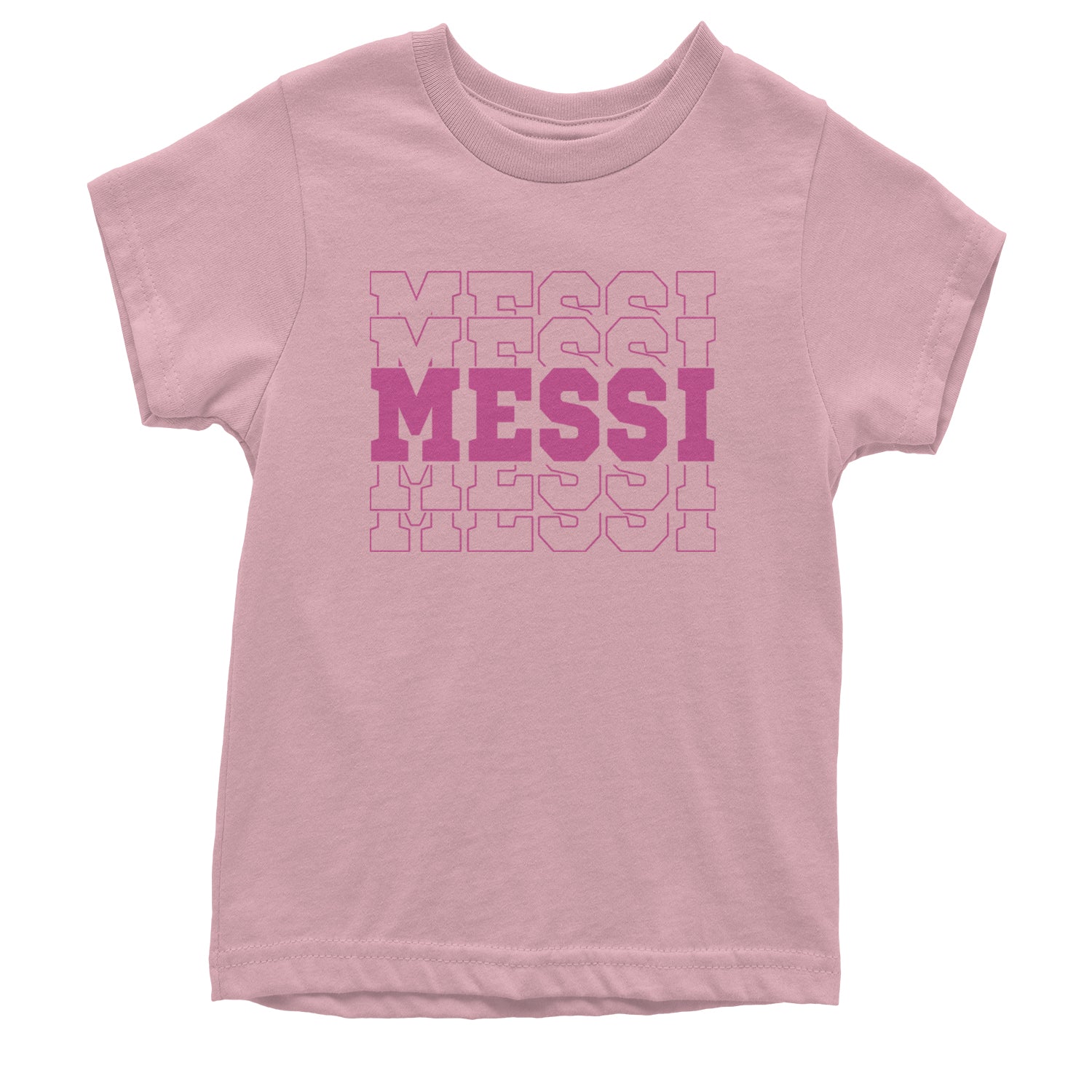 Messi Miami Futbol Youth T-shirt Light Pink