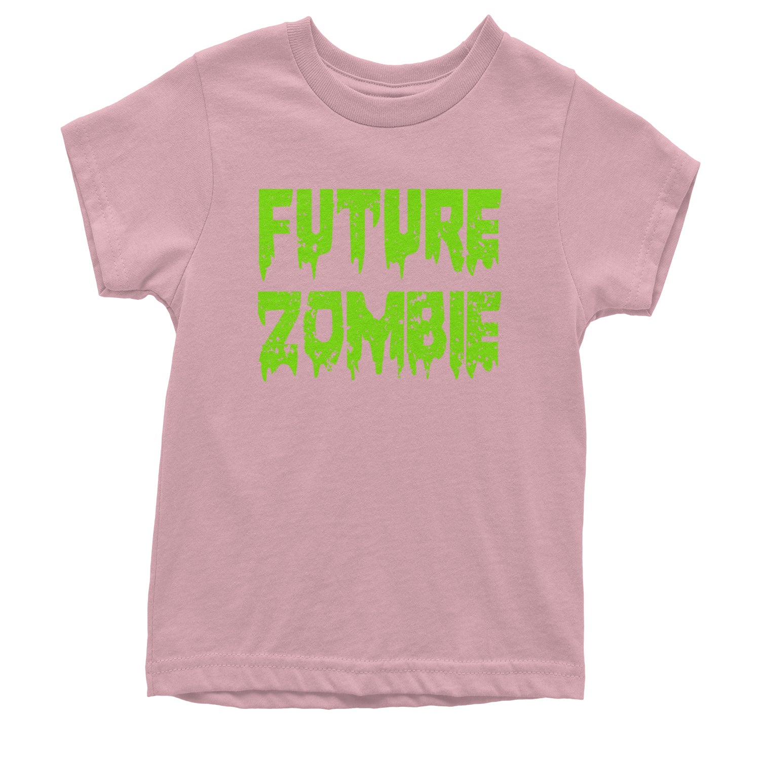 Future Zombie Horror Youth T-shirt Light Pink