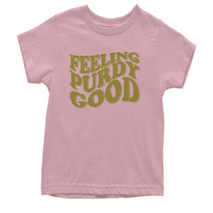Feeling Purdy Good San Francisco Youth T-shirt Light Pink