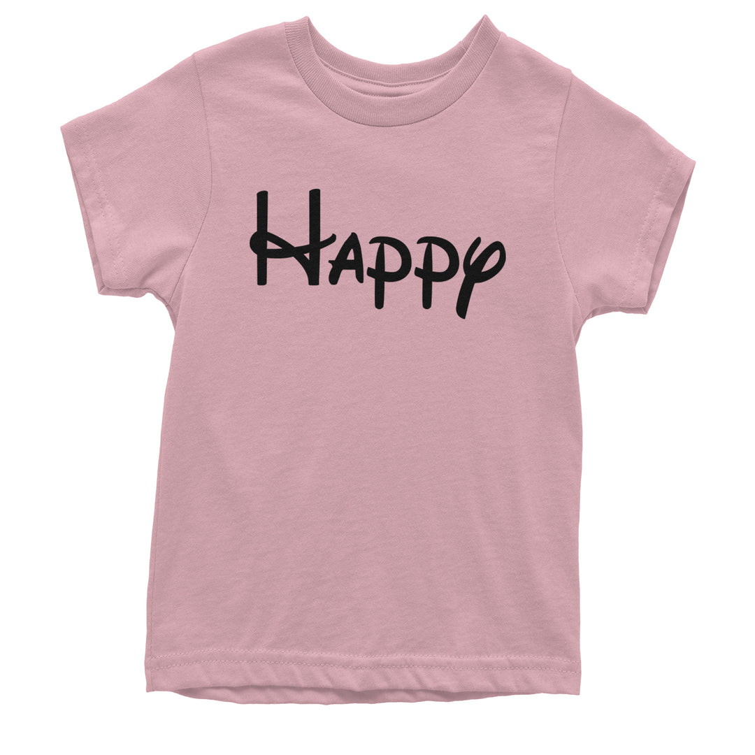 Happy - 7 Dwarfs Costume Youth T-shirt Light Pink