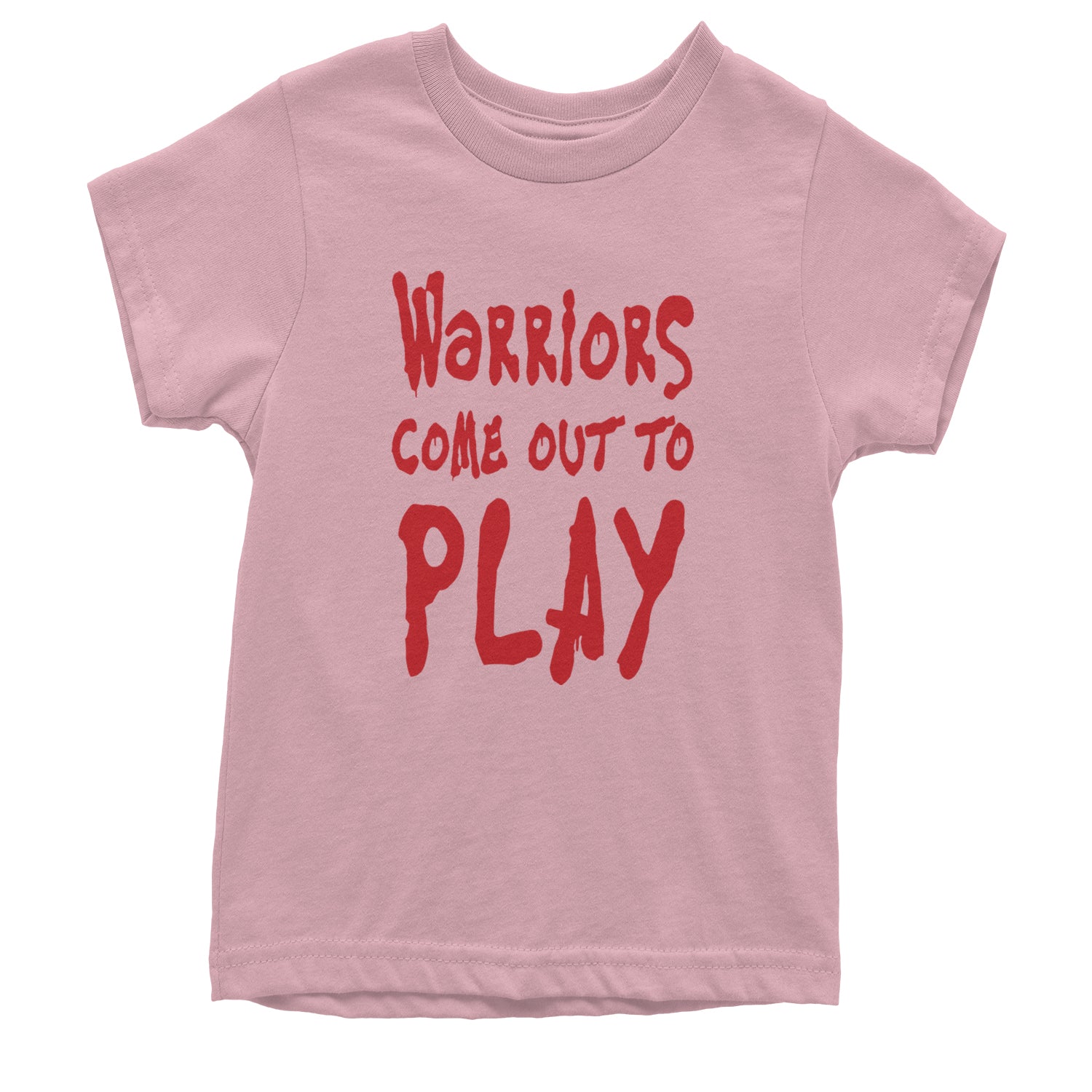 Warriors Come Out To Play  Youth T-shirt Light Pink