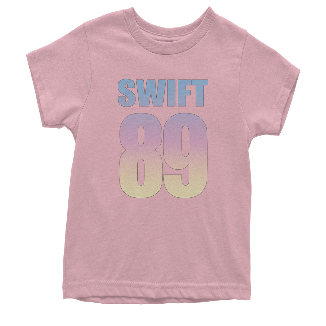 Lover Era Swift 89 Birth Year Music Fan TTPD Youth T-shirt Light Pink