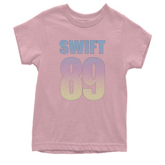 Lover Era Swift 89 Birth Year Music Fan TTPD Youth T-shirt Light Pink