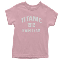 Titanic Swim Team 1912 Funny Cruise Youth T-shirt Light Pink