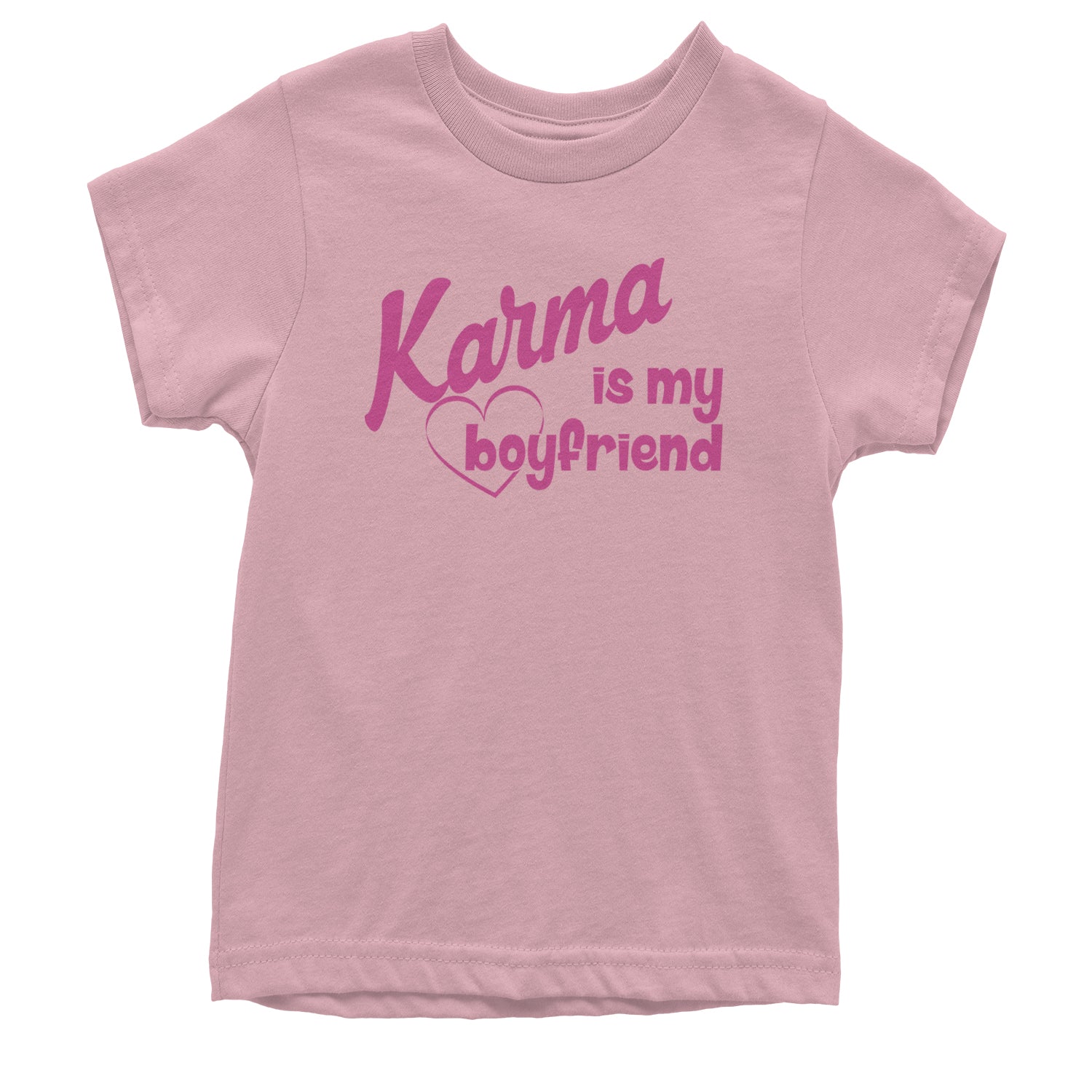 Karma Is My Boyfriend Midnight Eras  Youth T-shirt Light Pink