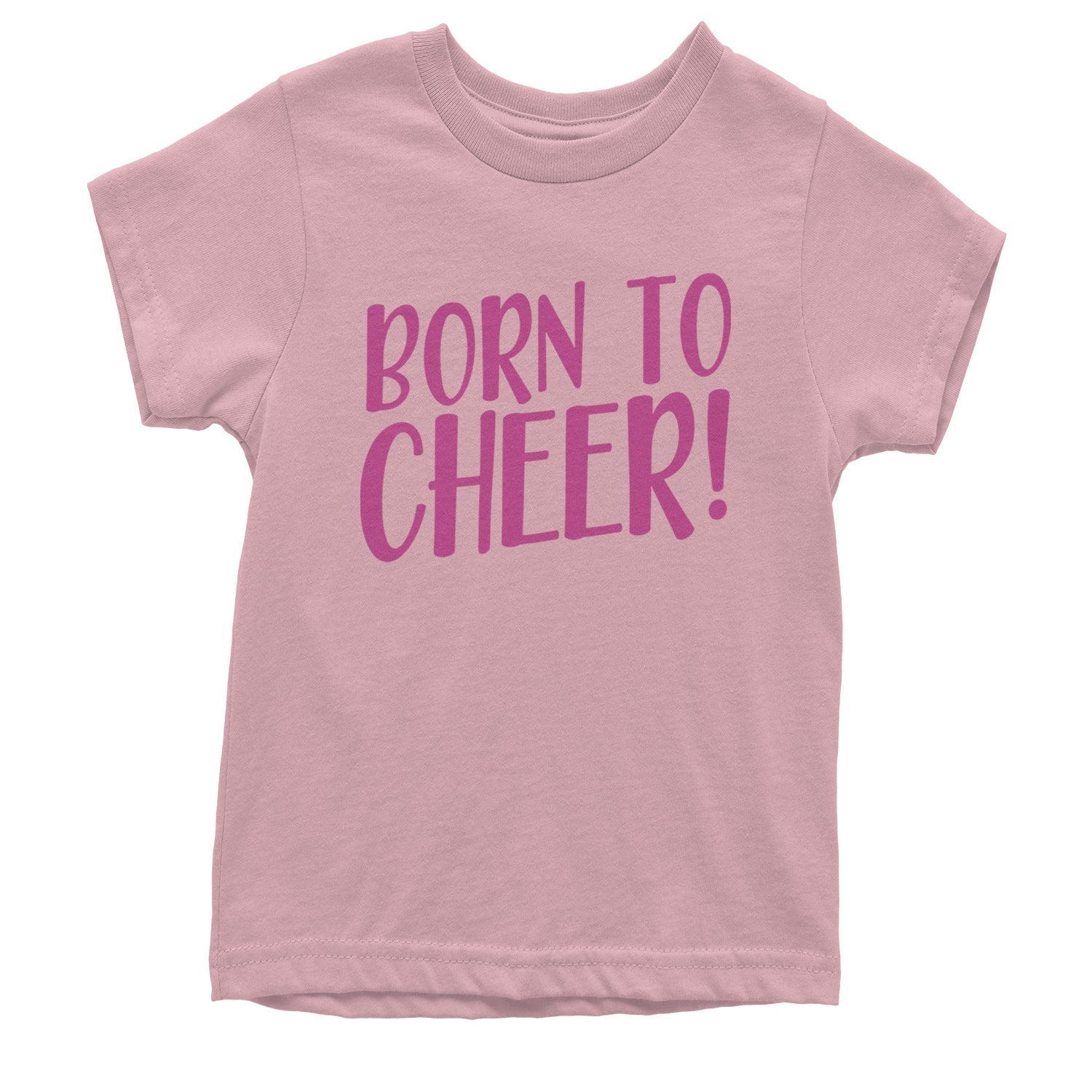 Born To Cheer Youth T-shirt Light Pink