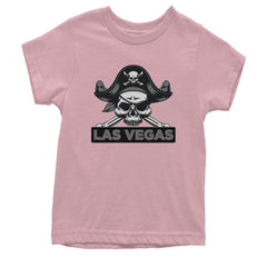 Raider Skull Straight Outta Las Vegas Youth T-shirt Light Pink