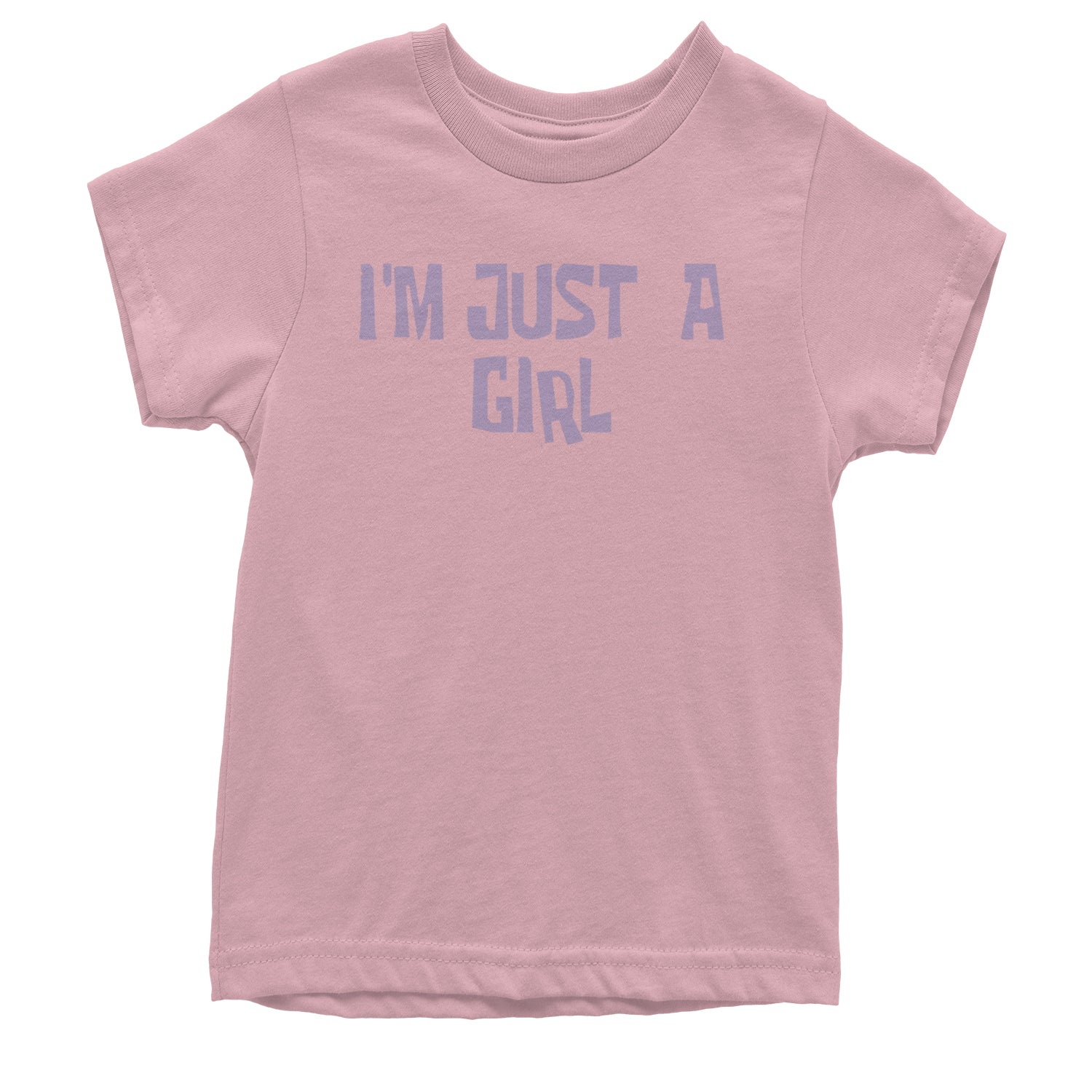 I'm Just A Girl Guts Music Youth T-shirt Light Pink