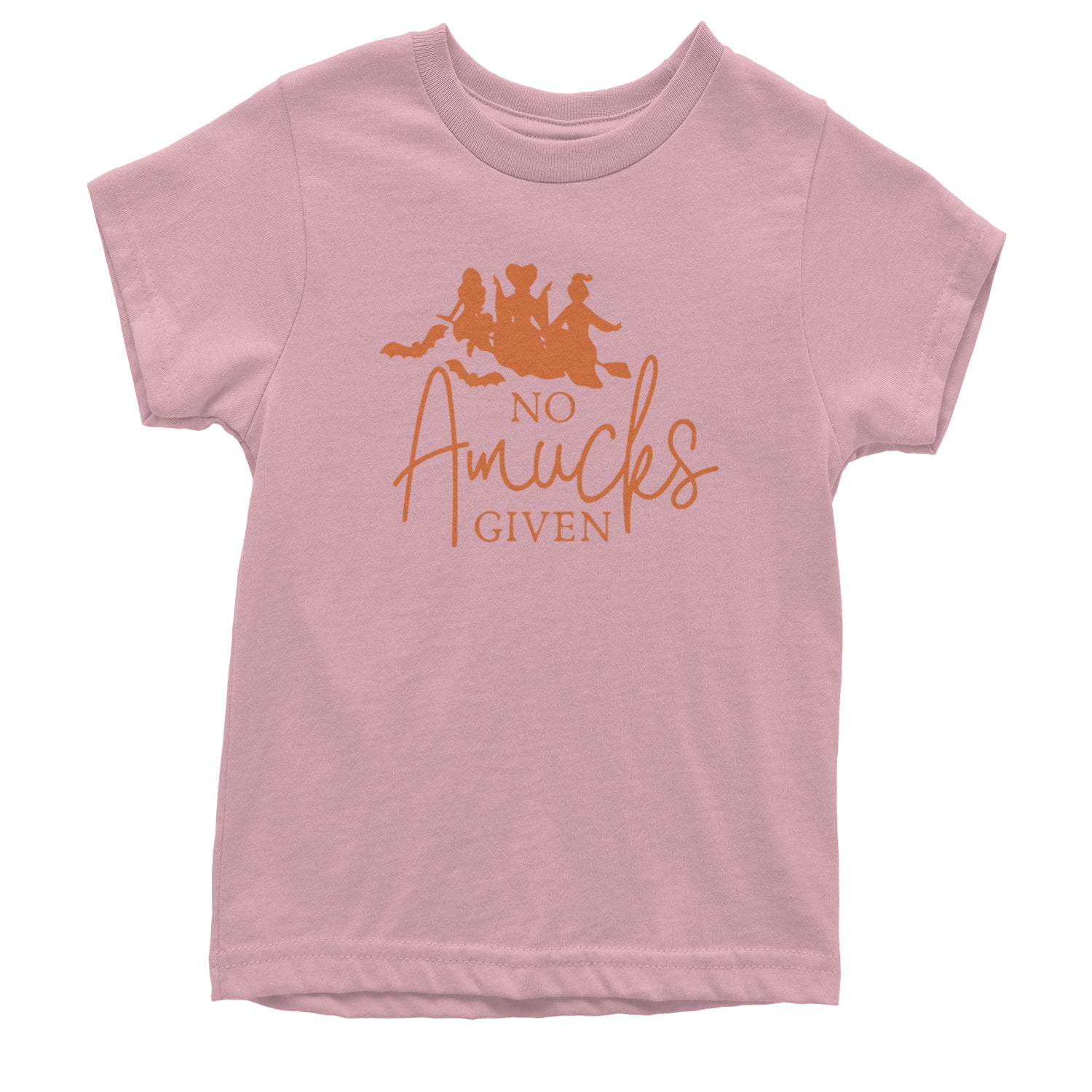 No Amucks Given Hocus Pocus Youth T-shirt Light Pink