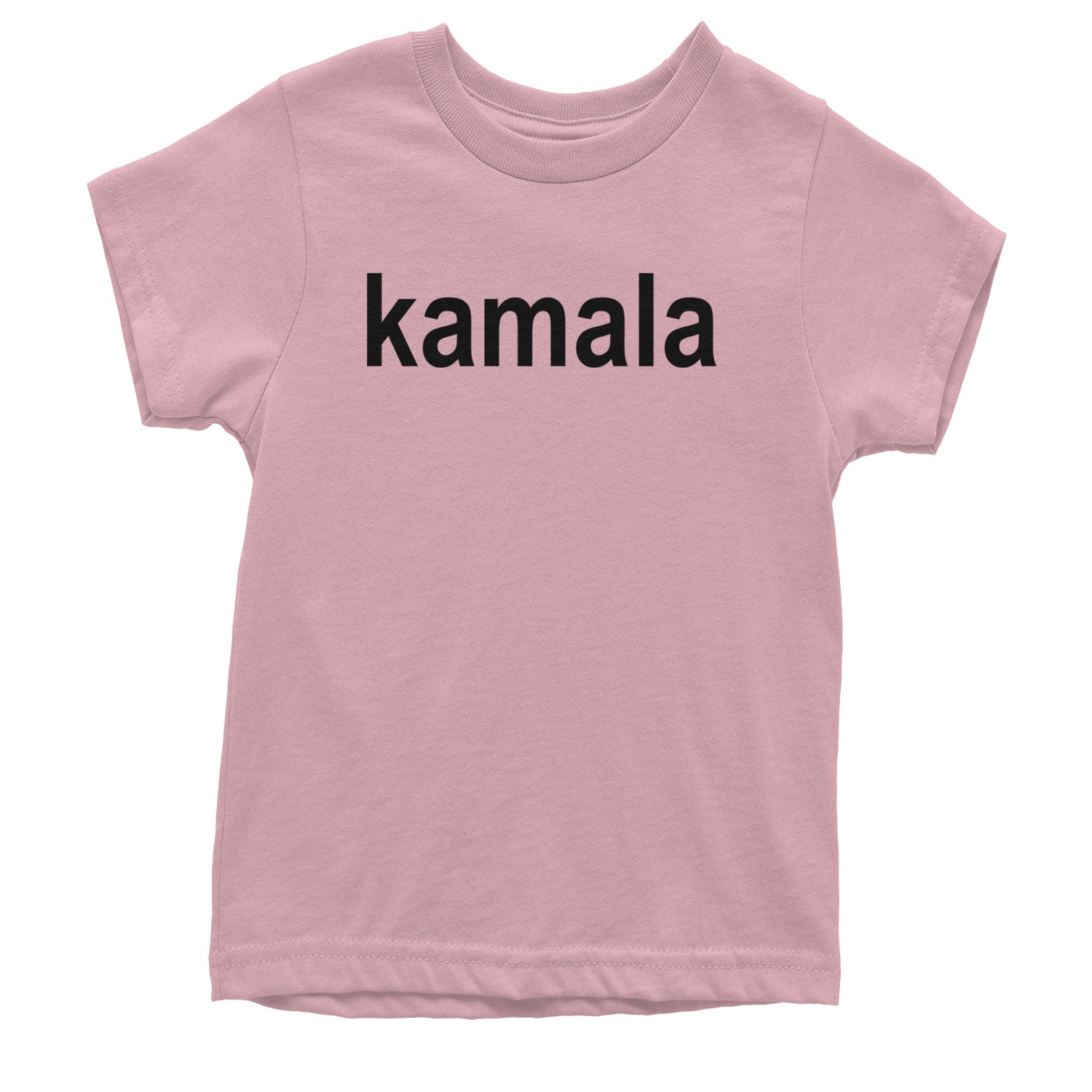 Kamala Black Print Kamala Harris For President Youth T-shirt Light Pink