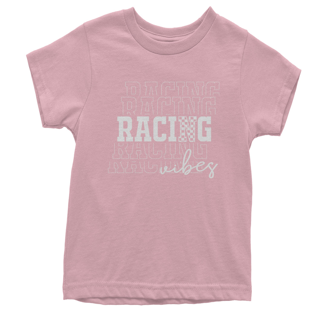 Racing Vibes Youth T-shirt Light Pink