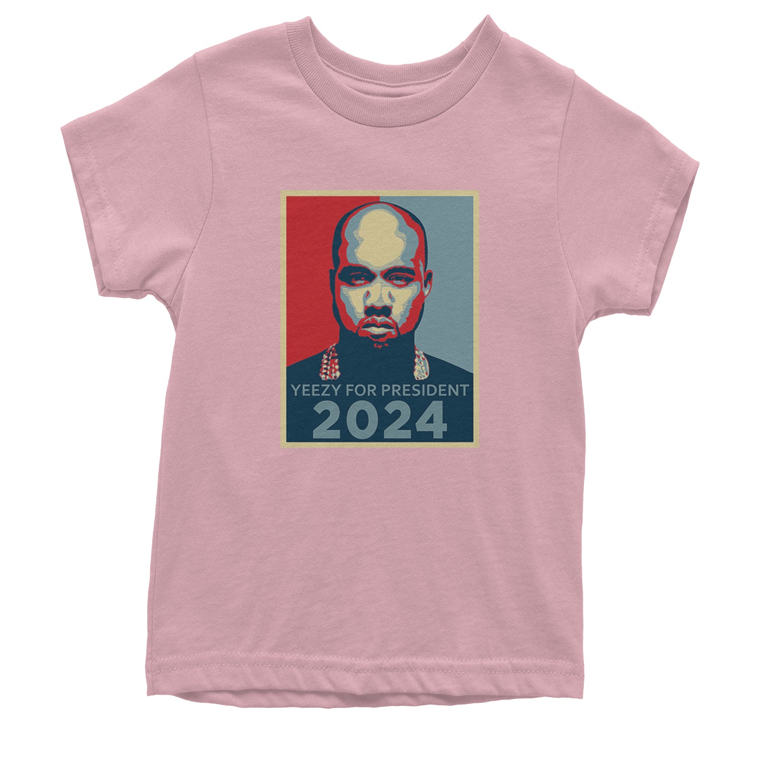 Yeezus For President Vote for Ye Youth T-shirt Light Pink