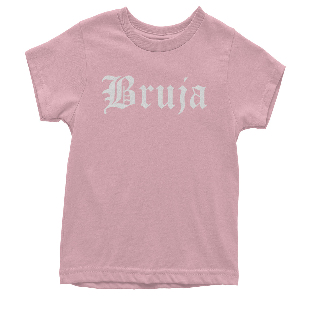 Bruja Gothic Spanish Witch Youth T-shirt Light Pink