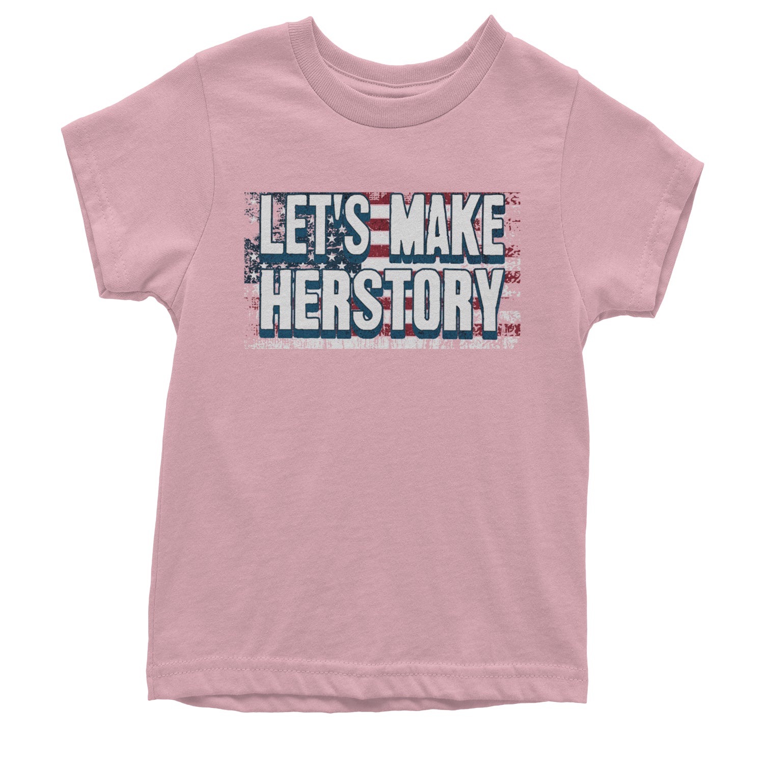Lets Make Herstory - Support Kamala Harris For President 2024 Youth T-shirt Light Pink