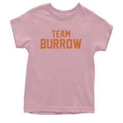 Team Burrow Cincinnati Youth T-shirt Light Pink