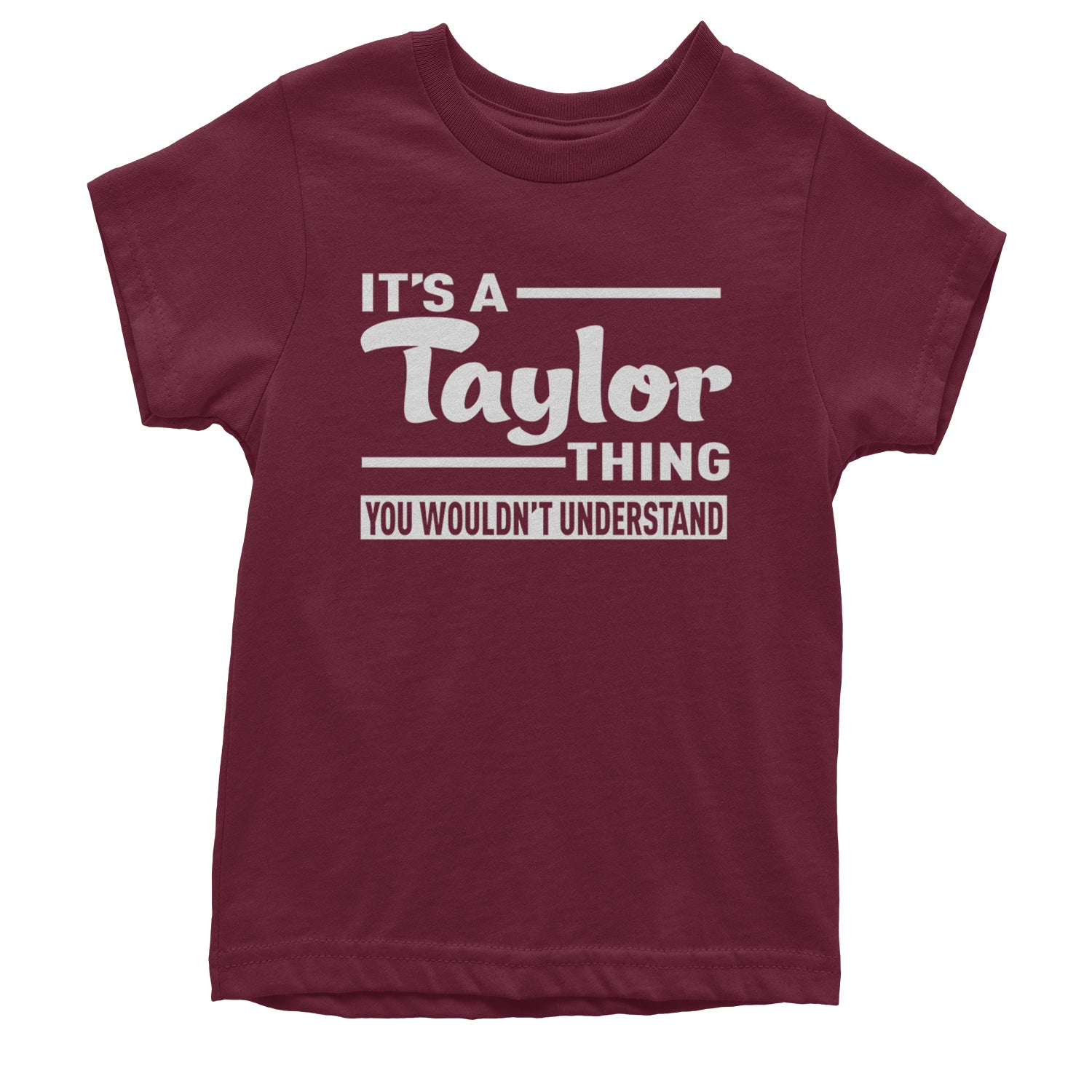 It's A Taylor Thing, You Wouldn't Understand TTPD Youth T-shirt Maroon