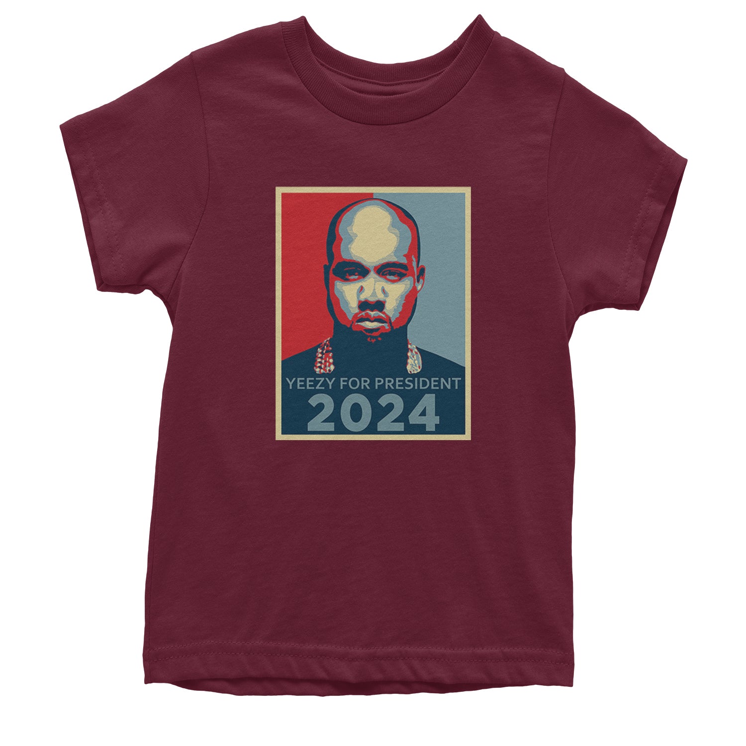 Yeezus For President Vote for Ye Youth T-shirt Maroon