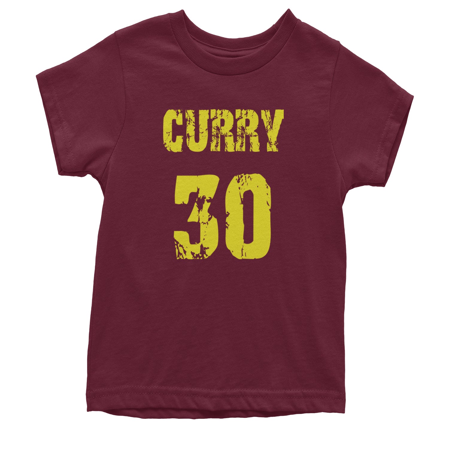 Curry #30 Youth T-shirt Maroon