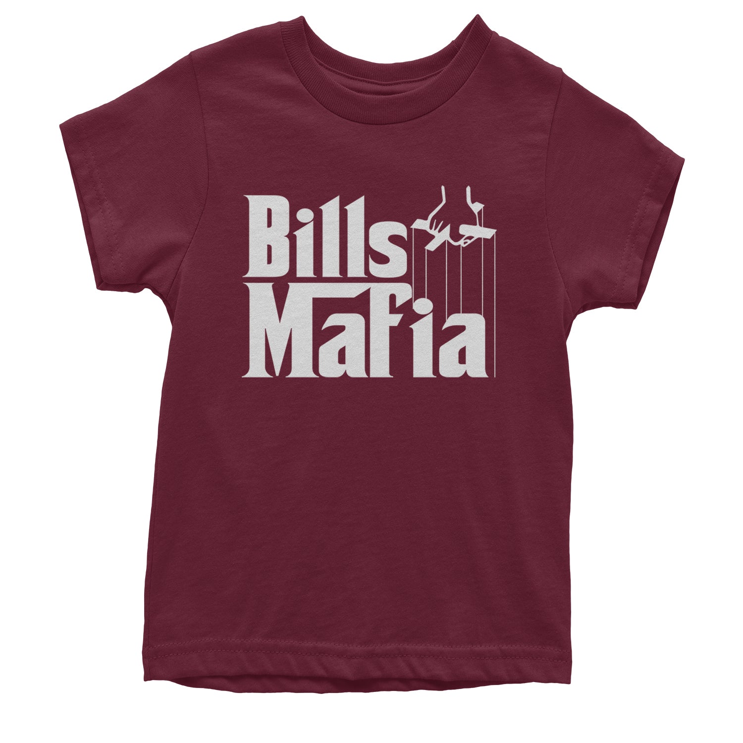 Mafia Bills Mafia Godfather Youth T-shirt Maroon