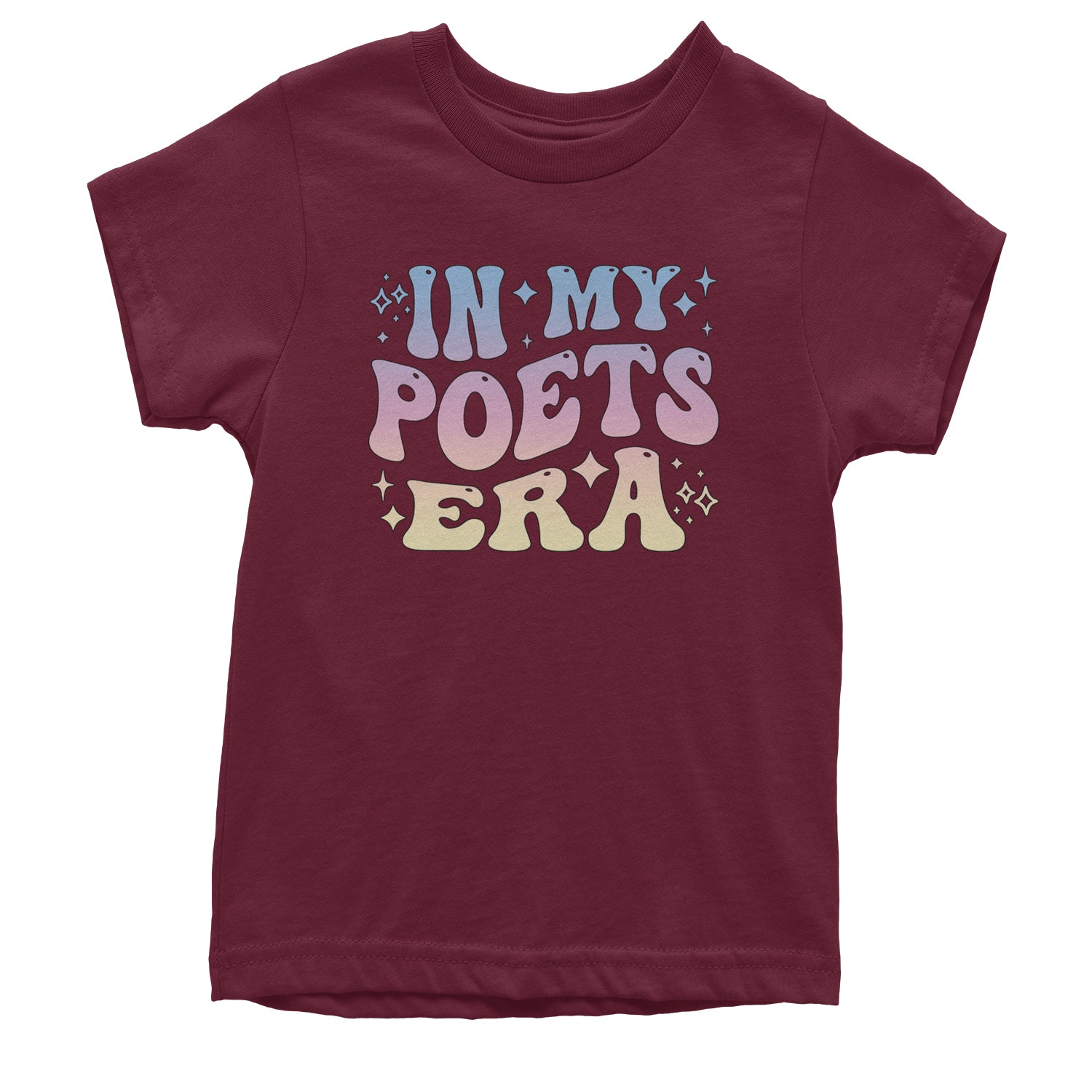 In My Poet Era Tie Dye TTPD Music Youth T-shirt Maroon