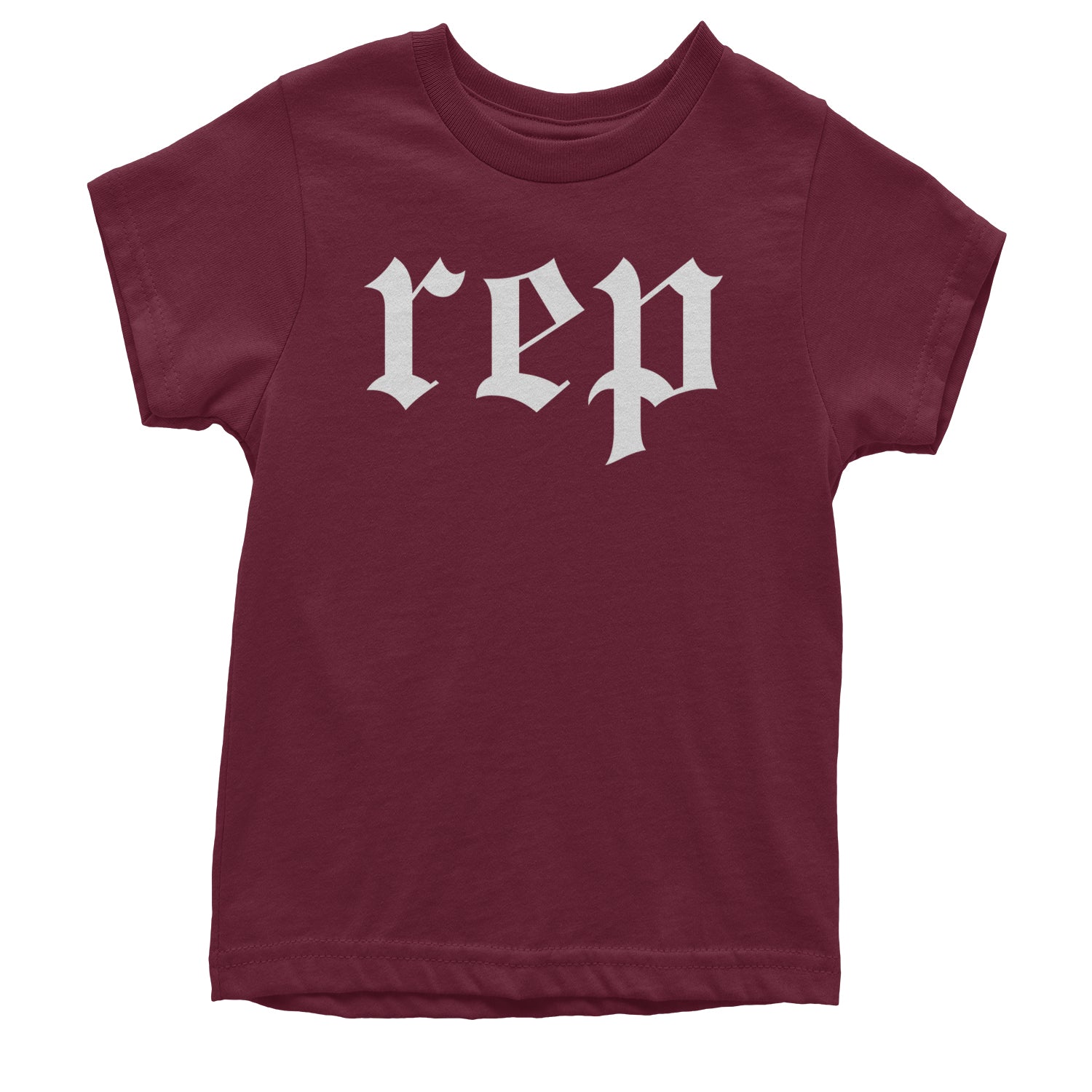 REP Reputation Eras Music Lover Gift Fan Favorite Youth T-shirt Maroon