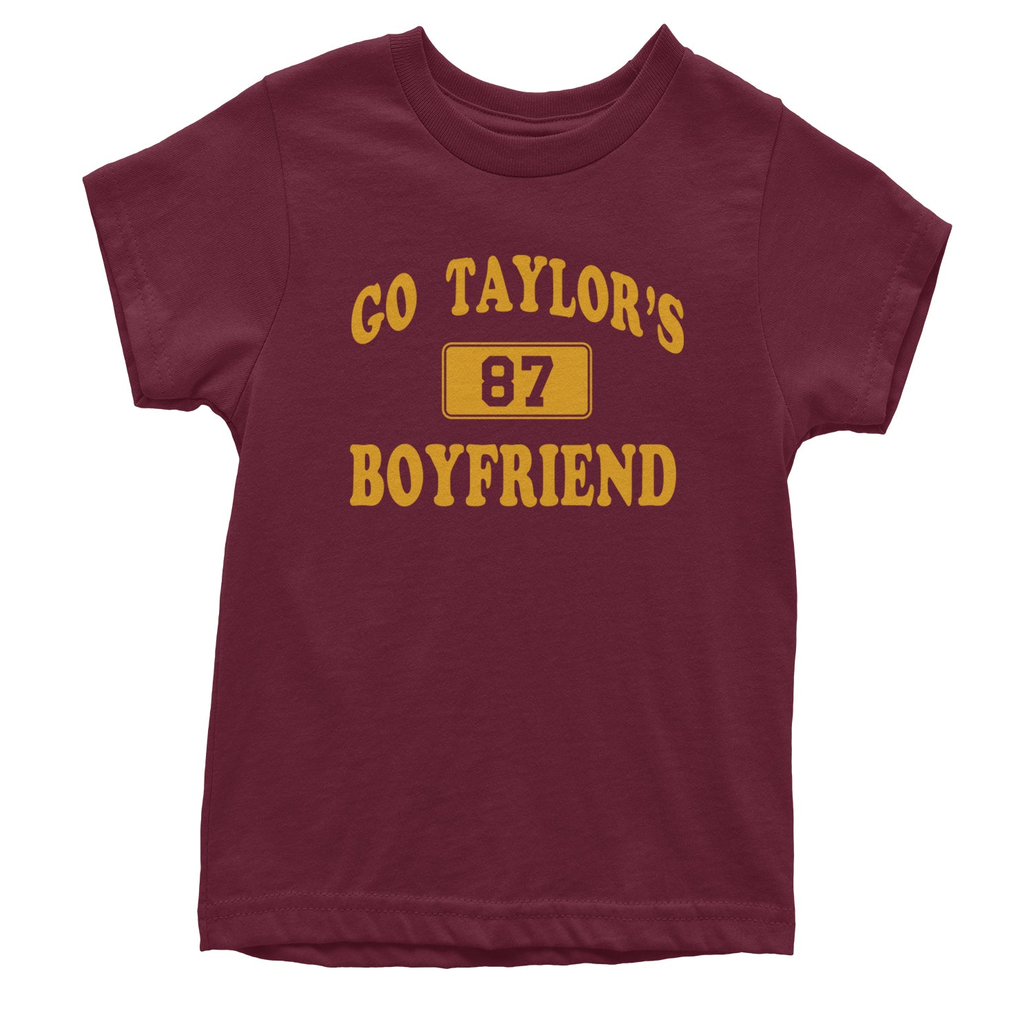 Go Taylor's Boyfriend Kansas City Youth T-shirt Maroon