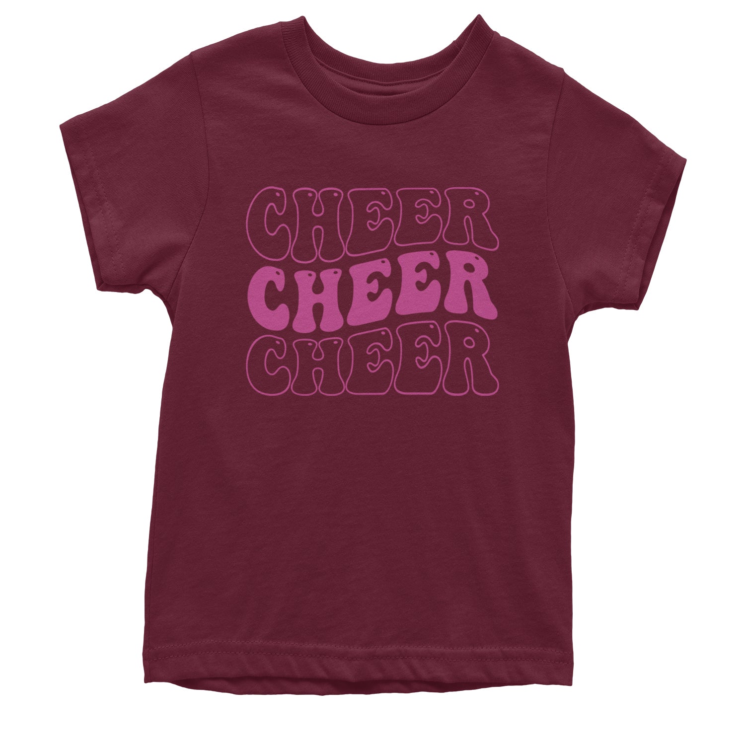 Cheer Cheer Cheer Youth T-shirt Maroon