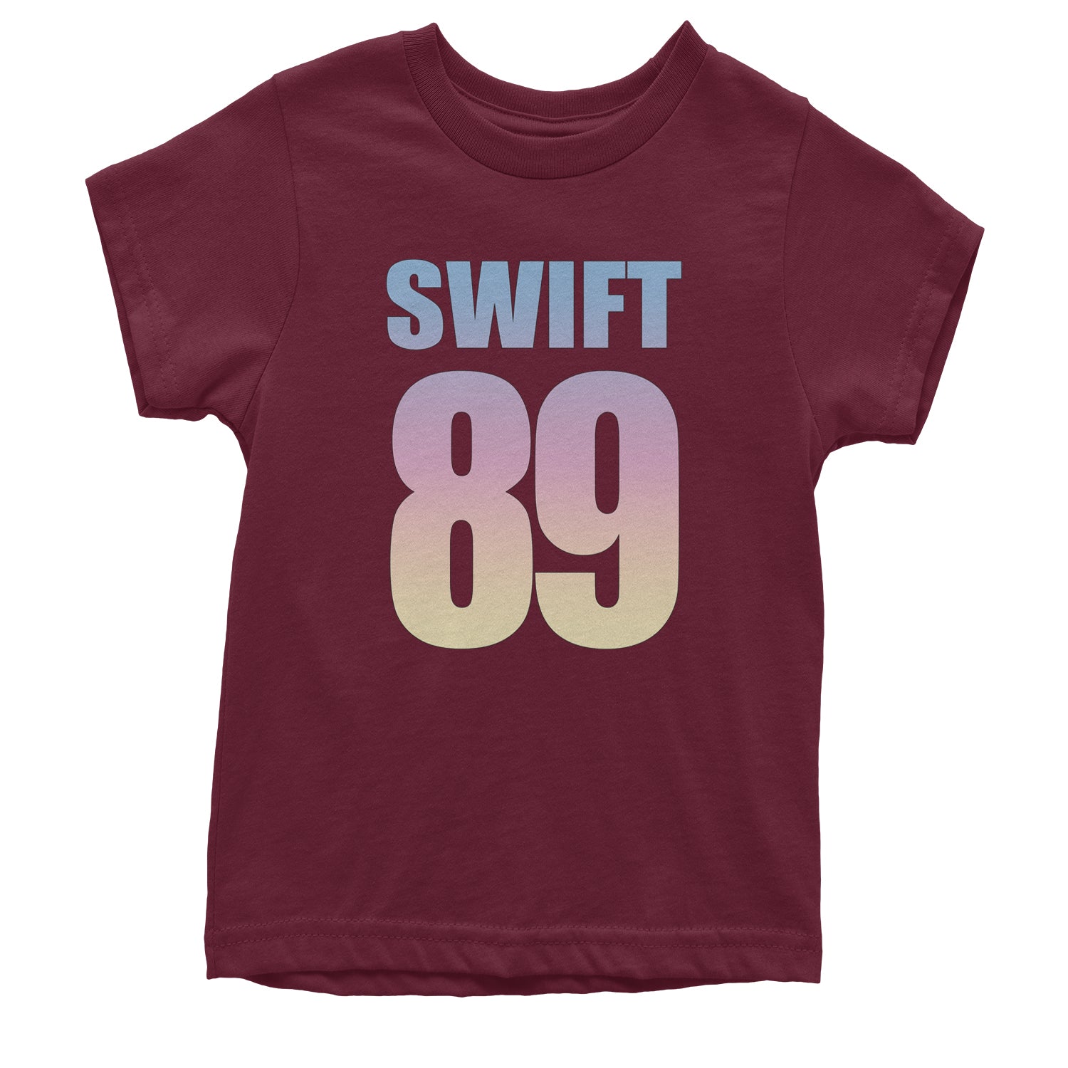 Lover Era Swift 89 Birth Year Music Fan TTPD Youth T-shirt Maroon