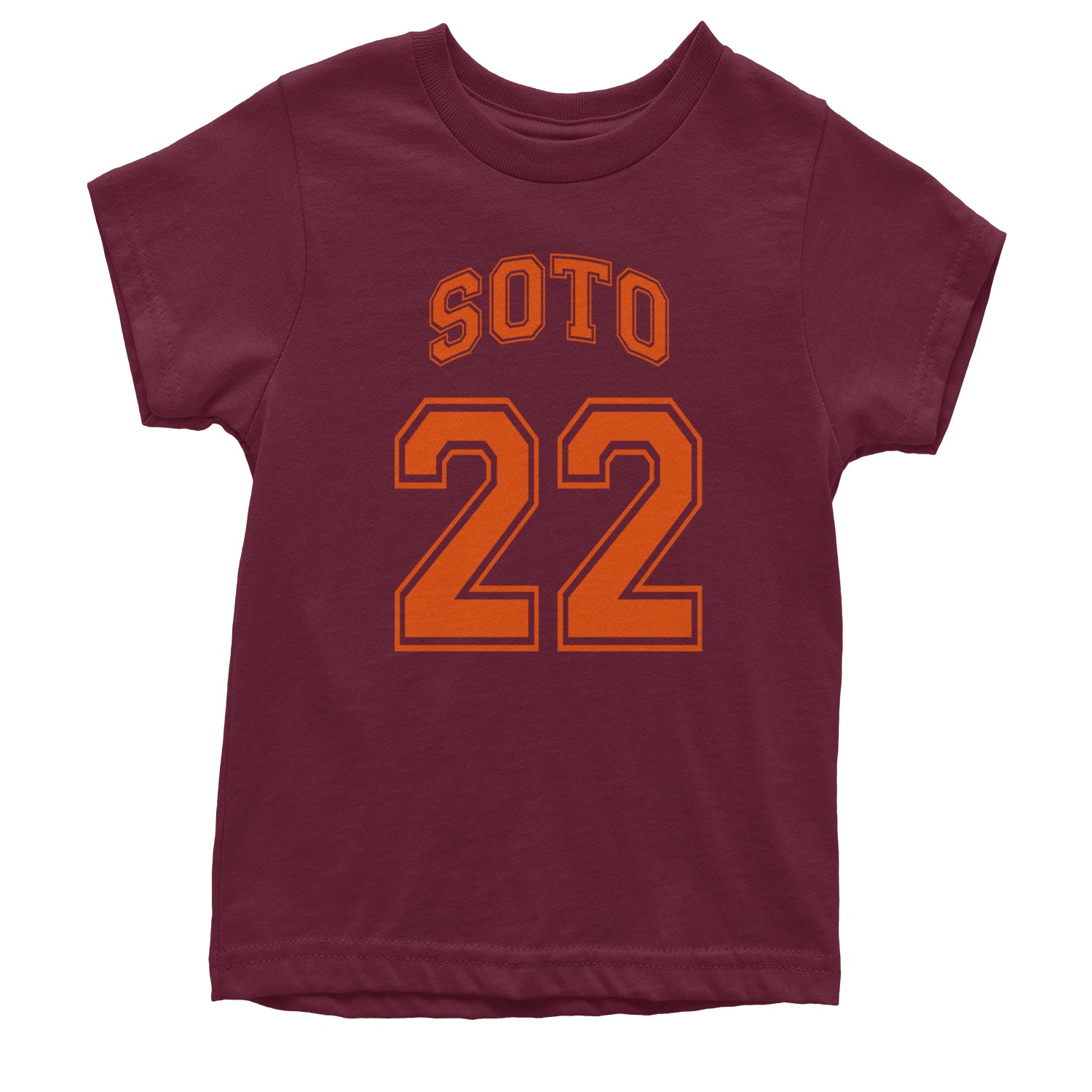 Soto Number 22 Youth T-shirt Maroon