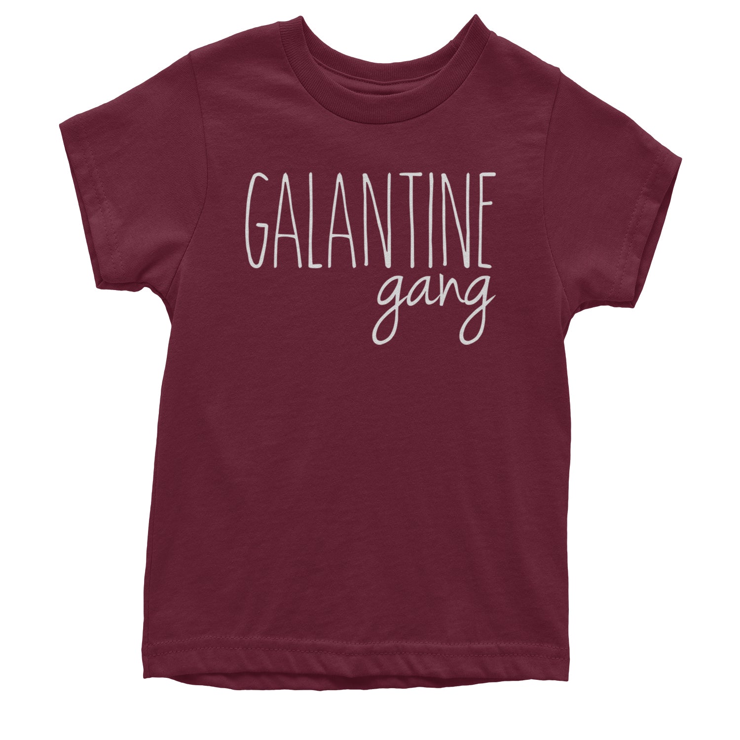 Galentine Gang Valentine's Shirt Youth T-shirt Maroon