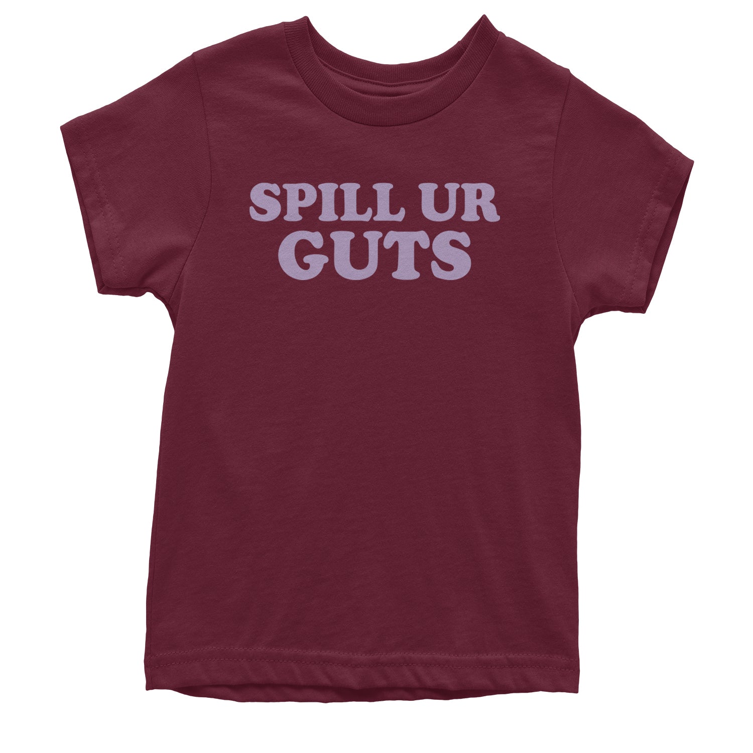 Spill Ur Guts Music Youth T-shirt Maroon